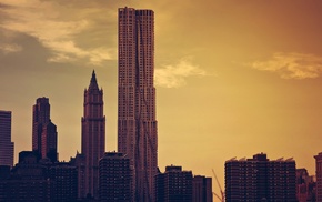 skyscraper, New York City, building, architecture, photography