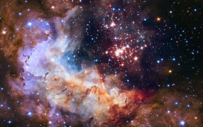 space, stars, nebula