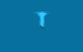 underwater, minimalism, water