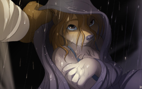 furry, rain, Anthro