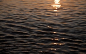 water, reflection, sunset, sea, photography