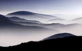 mist, nature, landscape, photography, mountains