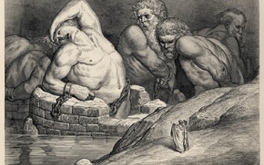 Gustave Dor, Greek mythology, Dante Alighieris Inferno, painting, artwork
