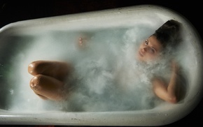Avery Rose, model, girl, bathtub