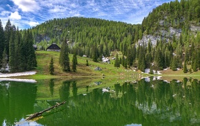 landscape, nature, lake