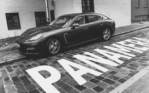 Minsk, Porsche, monochrome, car, Porsche Panamera