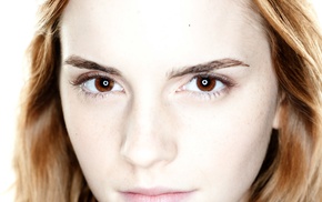 Emma Watson, eyes, actress, redhead, people, brown eyes
