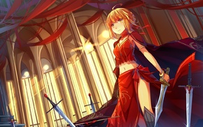 blonde, anime girls, FateExtra, Fate Series, Saber Extra