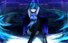 Hatsune Miku, Vocaloid, twintails, anime girls, anime