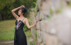 model, girl outdoors, Asian, girl