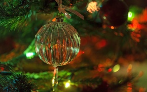 Christmas ornaments, macro