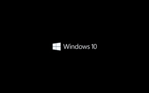 operating systems, logo, Microsoft Windows, minimalism, Windows 10