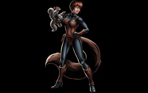 Squirrel Girl, artwork, fantasy art