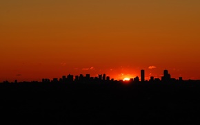 cityscape, city, photography, sunset