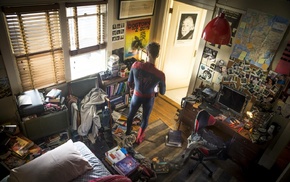 clutter, Spider, Man, room, Peter Parker