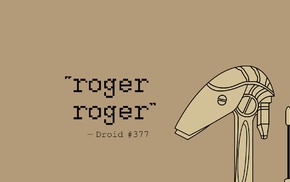 simple background, writing, Star Wars, robot