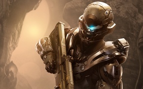 weapon, Spartan Locke, Halo 5, video games, armor, Spartans
