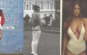 body lingerie, bodysuit, model, girl, Rosie Jones, leotard