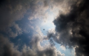 clouds, aircraft