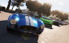 green cars, car, Shelby, blue cars, Shelby Cobra, Lamborghini Huracan