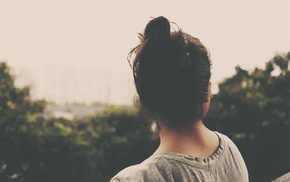 brunette, girl