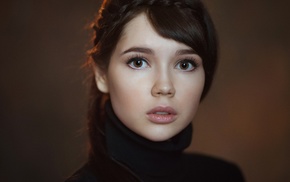 looking at viewer, face, Maxim Maximov, Ekaterina Ermakova, girl, portrait