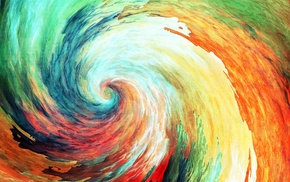 spiral, colorful, painting, abstract