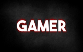 Gamer, gamers, destructured, red