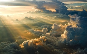 photography, nature, clouds, sun rays