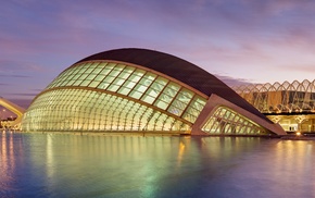 City of Arts and Sciences, photography, water, pain, Spain, museum