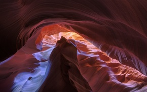 Utah, sunlight, red, Antelope Canyon, rock, erosion