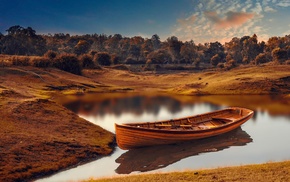 nature, boat, landscape