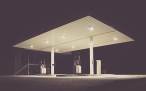 urban, gas stations