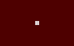 operating systems, minimalism, simple background, Microsoft Windows, logo, Windows 10