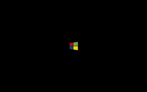 Windows 10, Microsoft Windows, minimalism, logo, operating systems, simple background