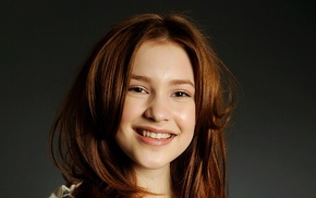 Alexia Fast, smiling, face, portrait, brunette