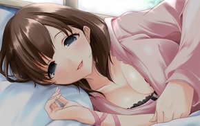 THE iDOLMSTER Cinderella Girls, Sakuma Mayu, cleavage, anime, anime girls