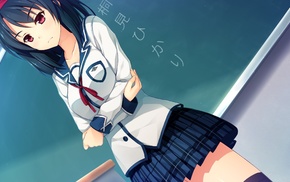 school uniform, Sorairo Innocent, Kirimi Hikari, anime, anime girls