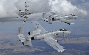 aircraft, military aircraft, Fairchild A, 10 Thunderbolt II
