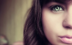 girl, eyes, face