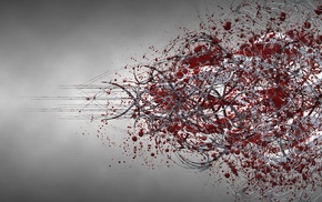 blood spatter, abstract