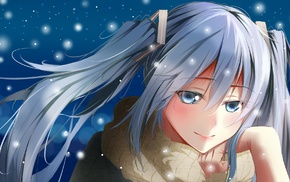 anime girls, scarf, Hatsune Miku, Vocaloid
