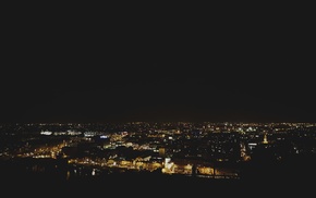 lights, photography, France, landscape, night, city