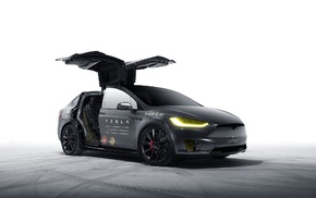 car, concept cars, electric car, Tesla Motors, Tesla Model X