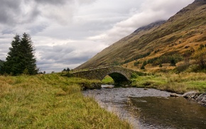 bridge, landscape