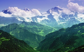 Jungfrau, landscape, Bernese Alps, photography, mountains, nature