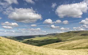 clouds, landscape