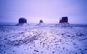 winter, landscape, rock formation, photography, desert, nature