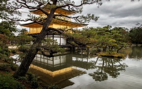 Japan, Kyoto, temple, landscape, nature