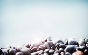 pebbles, depth of field, photography